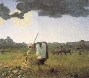 The Hay Harvest Giovanni Segantini